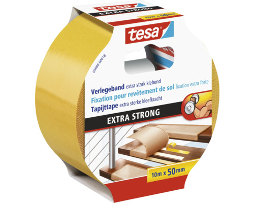 Tesa Verlegeband extra stark klebend, 10 Meter mal 50 Millimeter