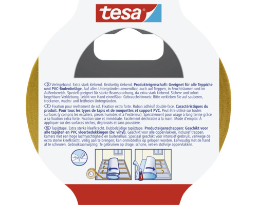 Tesa Verlegeband extra stark klebend 50 mm x 10 m Tesa Logo