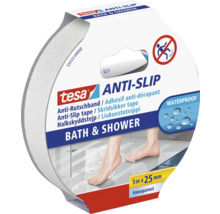 Tesa Antirutschband für Bad und Dusche, 5 Meter mal 25 Millimeter