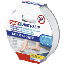 Tesa Antirutschband für Bad und Dusche, 5 Meter mal 25 Millimeter