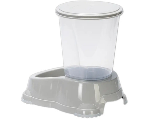 Futterautomat für Haustiere mit Behälter und Napf