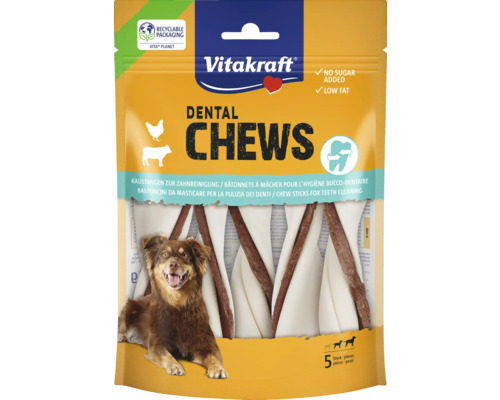 Vitakraft Dental Chews für Hunde zur Zahnreinigung, 5 Stück