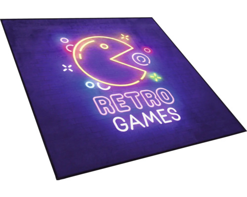 Fußmatte mit Retro-Spiele-Motiv