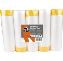 Fünf Rollen Roxolid Abdeckfolie Fineline Tape, jeweils 270 cm x 16 m