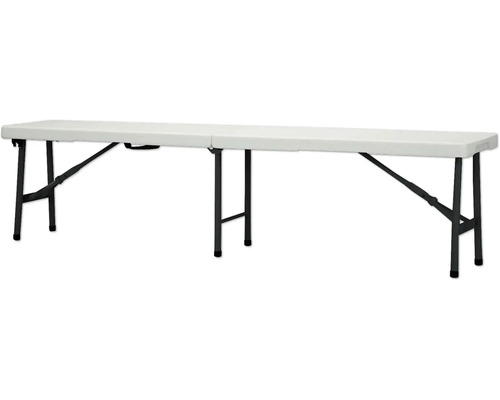 Klapptisch mit Stahlgestell und Kunststoffplatte