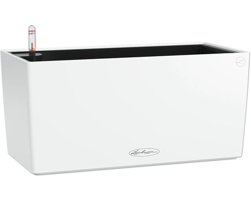 Blumenkasten Lechuza BALCONERA Color Kunststoff 40 x 19 x 19 cm weiß Rechteckiger Pflanzkasten mit Wasserstandsanzeiger