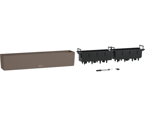 Lechuza Balconera Pflanzkasten mit Bewässerungssystem und Erdbehälter