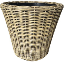 Blumenübertopf aus Rattan