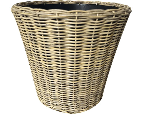 Blumenübertopf aus Rattan