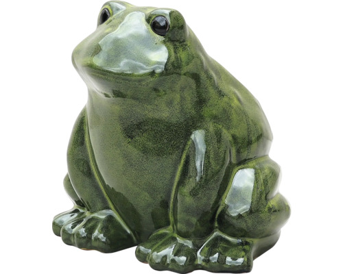 Dekofigur Frosch Lafiora H 25,5 cm Keramik grün