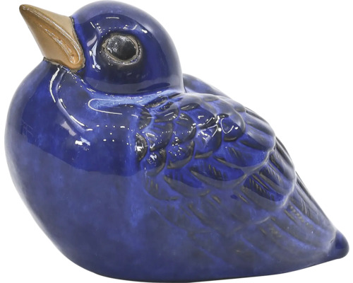 Dekofigur Lafiora Vogel blau H 14 cm