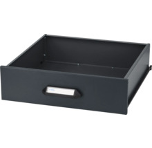 Schublade aus Metall mit Etikettenhalter