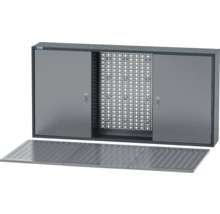 Schlüsselschrank mit Lochblech und Schlüsselablage
