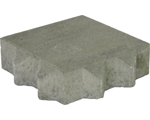 Einzelner Pflasterstein mit Verzahnung