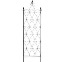 Schwarzes Metall Rankgitter mit dekorativem Design
