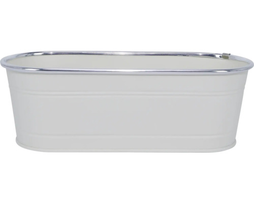 Ovale Zinkwanne mit Rand