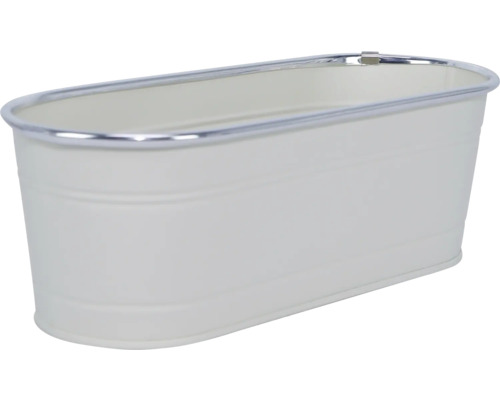 Ovale Zinkwanne mit Einfassung
