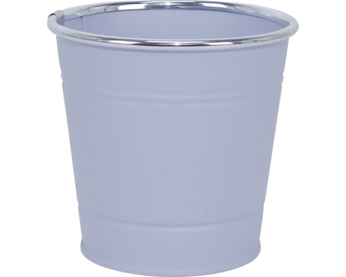 Pflanzgefäß Metall rund Ø 11 cm H 10,6 cm lila
