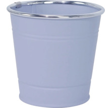 Pflanzgefäß Metall rund Ø 11 cm H 10,6 cm lila