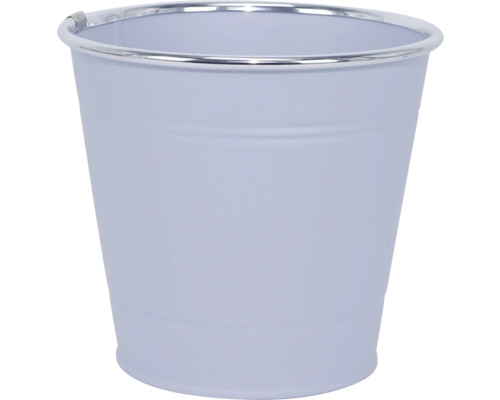 Pflanzgefäß Metall rund Ø 14 cm H 12,7 cm lila