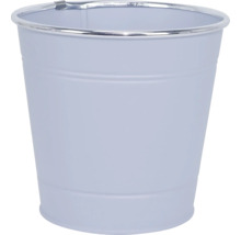 Pflanzgefäß Metall rund Ø 16 cm H 14,7 cm lila