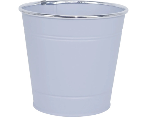 Pflanzgefäß Metall rund Ø 16 cm H 14,7 cm lila