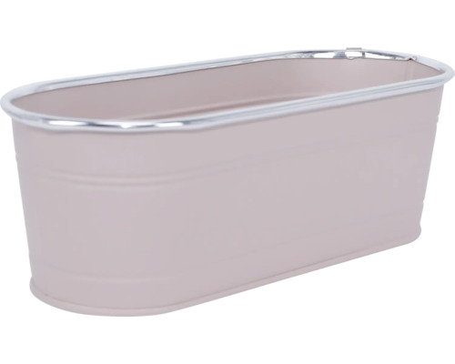 Pflanztopf Metall 27,5 x 11,3 x 9 cm rosa