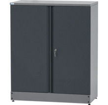 Stahlschrank mit Schiebetüren und Schlüssel