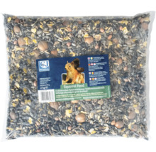Futter für Eichhörnchen, Mischung aus Saaten, Getreide, Nüssen und Früchten, 2 Kilogramm