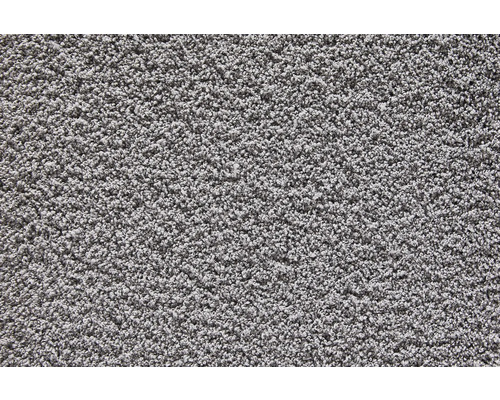 Teppichboden Shaggy Softness silber FB90 400 cm breit (Meterware) Nahaufnahme eines grauen Teppichs