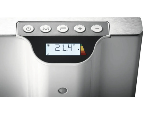 Detailansicht einer Heizungssteuerung mit Displayanzeige