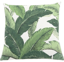 Dekokissen mit tropischem Blattmuster