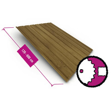 Holzpaneel mit den Maßen 120 bis 600 Zentimeter