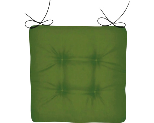 Sitzkissen Doppler 45 x 45 x 4 cm grün Quadratisches Sitzkissen mit Befestigungsbändern