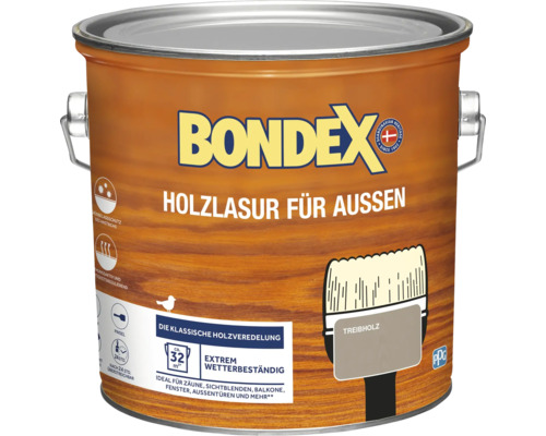 Holzschutz-Lasur Bondex treibholz 2,5 l