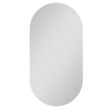 LED-Spiegelschrank DSK Oval Torino BxHxT 45x80x13.2 cm schwarz