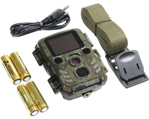 Wildtierkamera Technaxx Mini Nature Wild Cam TX-117 Batteriebetriebene Überwachungskamera für Innen- und Aussenbereich, ca. 4,4 x 8,7 x 10,7 cm, Full HD Wildkamera mit Batterien, USB-Kabel und Befestigungsgurt