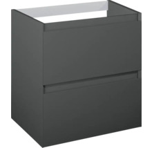 Waschbeckenunterschrank Jungborn DECEM 60x63,5x45,8 cm ohne Waschbecken anthrazit matt