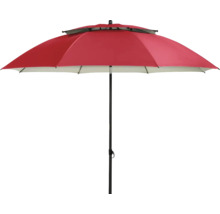Roter Sonnenschirm für den Garten