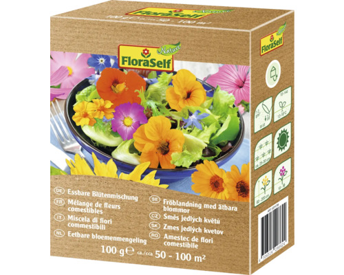 Blumenwiesensamen FloraSelf Nature 'Essbare Blüten' 100 g / 100 m² Blumenwiesensamen FloraSelf Nature 'Essbare Blüten' 100 g / 100 m²
