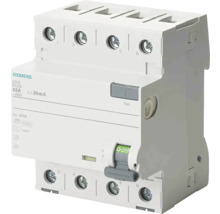 Fehlerstromschutzschalter (RCD) Siemens 4-polig, 30 mA, 400 V-thumb-0