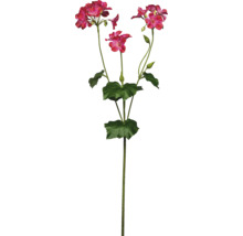 Geranienzweig Kunstblume mit Blüten und Blättern