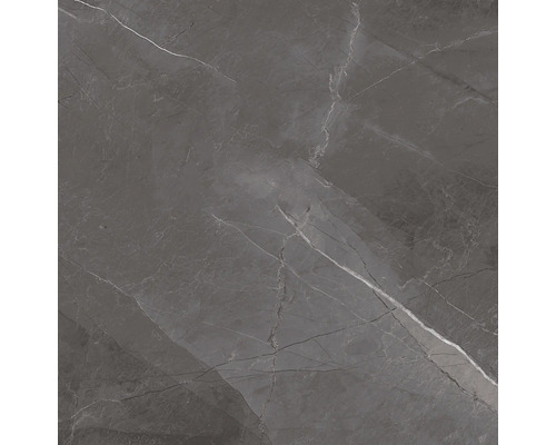 Nahaufnahme einer grauen Fliese mit Marmorierung