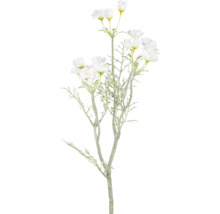 Dekorative Kunstblume mit weißen Blüten