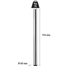 Metallmöbelbein, 710 mm lang und 60 mm Durchmesser