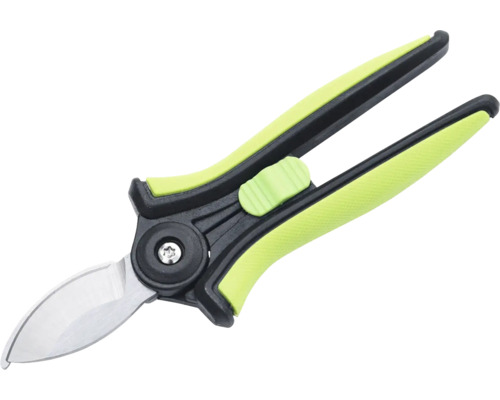 Gartenschere mit Stahlklinge und Kunststoffgriffen