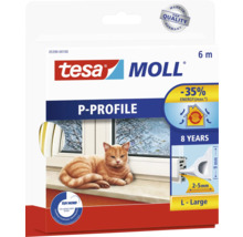 Tesa Moll P-Profil Dichtung, 6 Meter, zur Fensterabdichtung