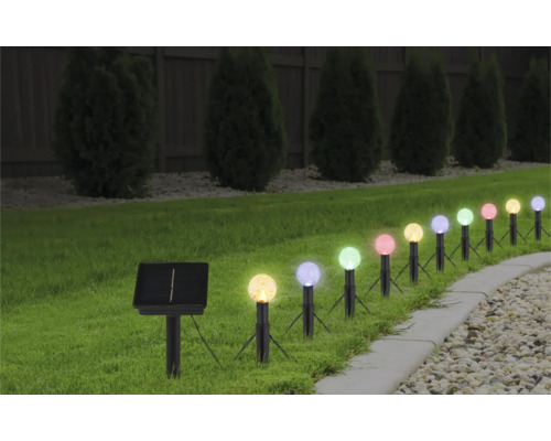 Reihe von Solarleuchten mit Kugeldesign für den Außenbereich
