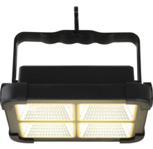 Schwarzer LED-Baustrahler mit Tragegriff
