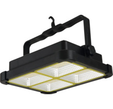 Schwarze LED-Arbeitsleuchte mit Tragegriff und Haken